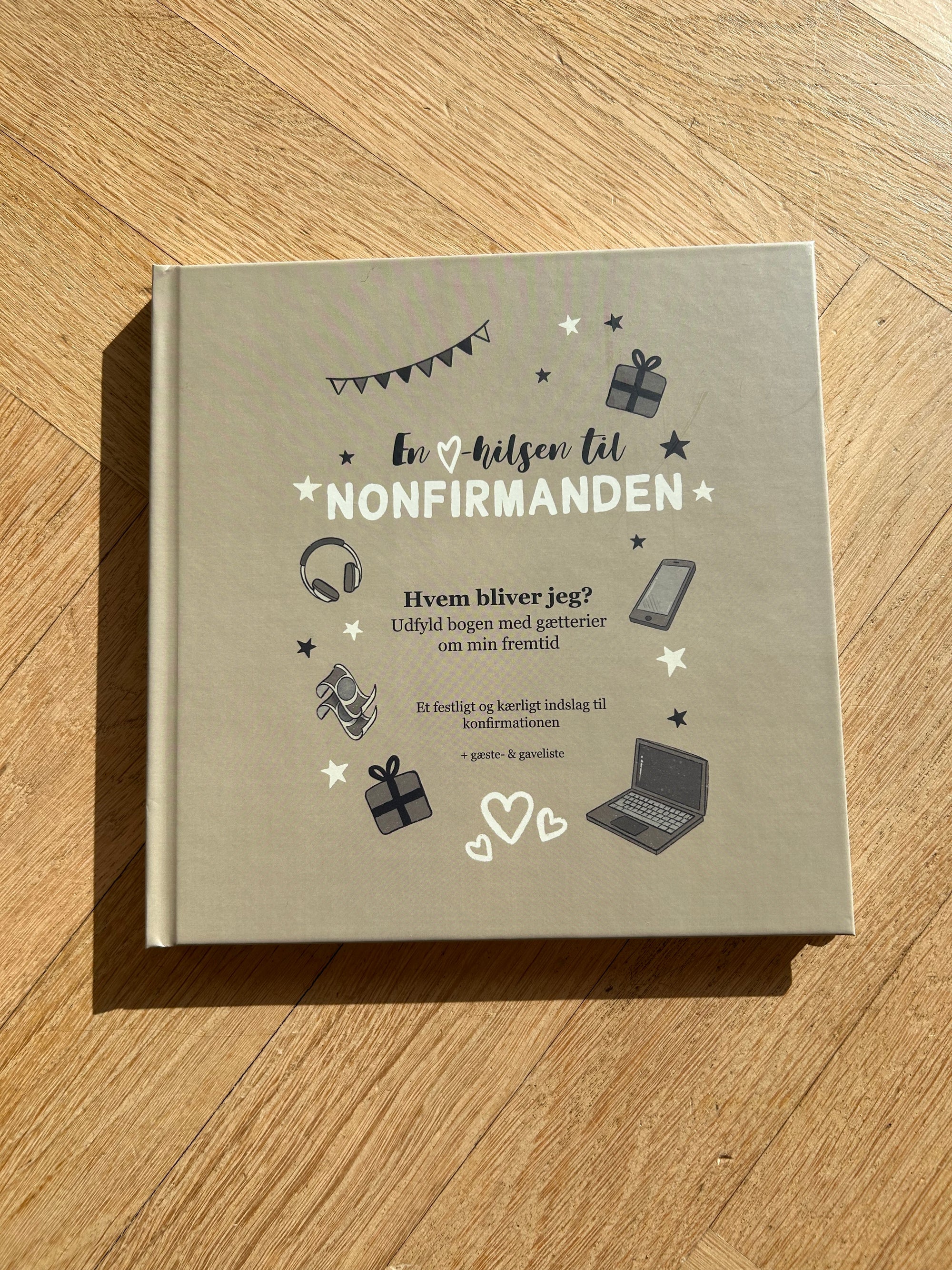 En hjertelig hilsen til Nonfirmanden - Støvet grøn 21x21