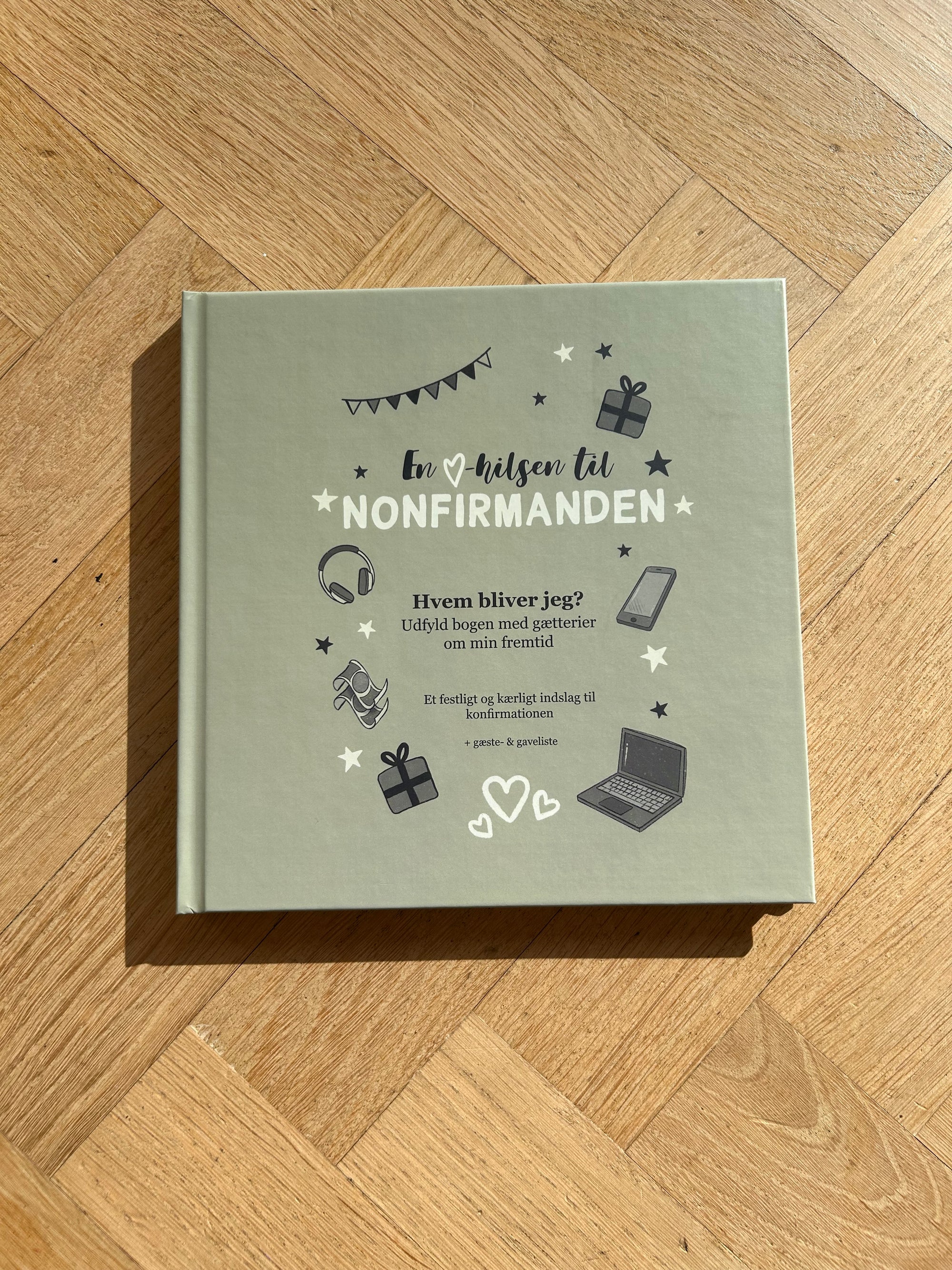 En hjertelig hilsen til Nonfirmanden - Mint grøn 21x21