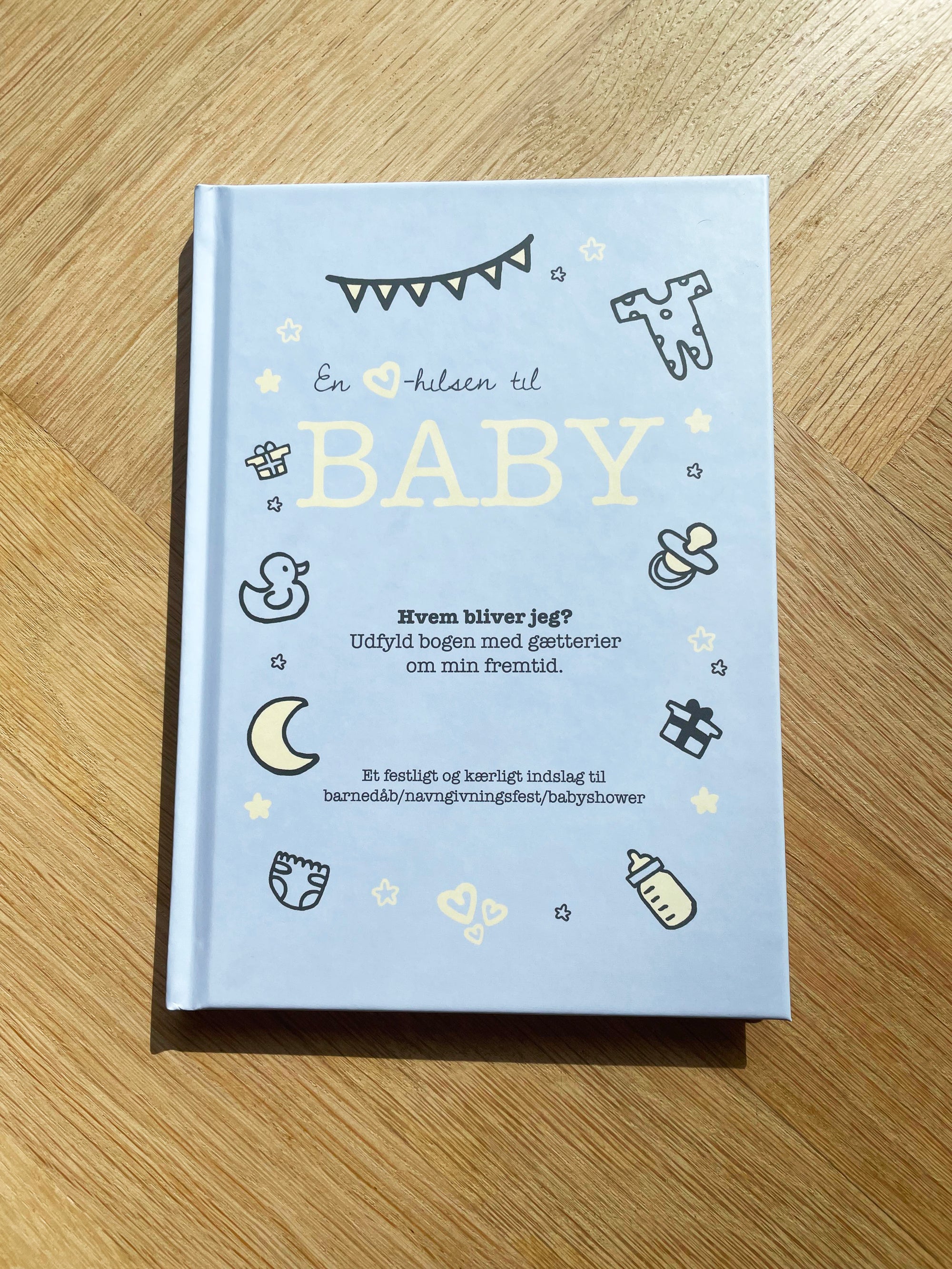 Babybog - En hjertelig hilsen til baby - lyseblå