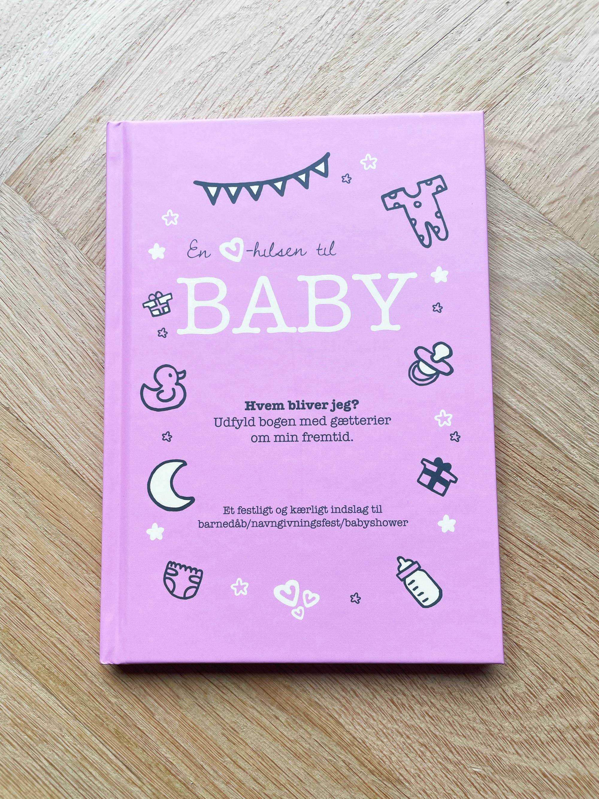 Babybog - En hjertelig hilsen til baby - lyserød